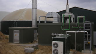 Biogasanlage mit Blockheizkraftwerk